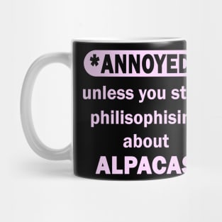 Funny Alpaca Birthday Saying Wool Women Mug